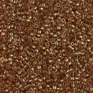 DB 121 miyuki delica 11/0 dark topaz gold luster 3 gram