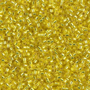DB 145 miyuki delica 11/0 siver lined yellow 11/0 3 gram