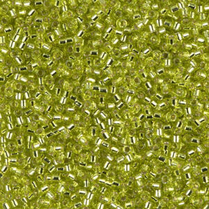 DB 147 miyuki delica 11/0 silver lined chartreusse 5 gram