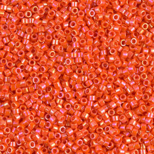 DB 161 miyuki delica 11/0 opaque orange AB 3 gram