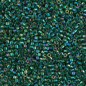 DB 175 miyuki delica 11/0 transparent green AB 3 gram