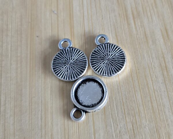bedel stetting zilver voor cabochon 8 mm 3 stuks