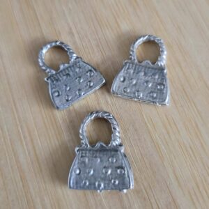 bedel tas antiek zilver 20 mm x 15 mm 3 stuks