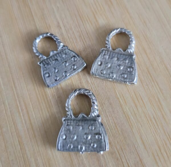 bedel tas antiek zilver 20 mm x 15 mm 3 stuks