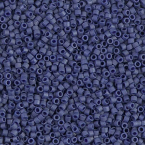 377 miyuki delica 11/0 metallic matte royal blue 5 gram