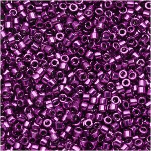 463 miyuki delica 11/0 metallic dark fuchsia