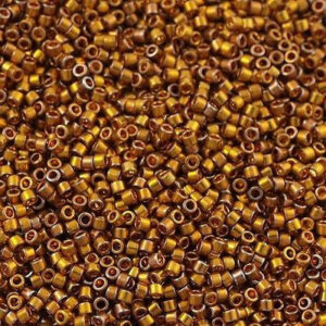 505 miyuki delica 11/0 deep yellow gold 24 kt