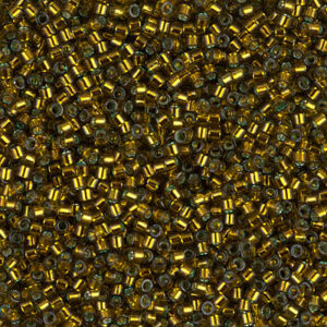 604 miyuki delica 11/0 silver lined DK topaz brown
