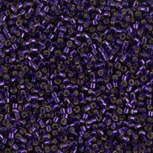 609 miyuki delica 11/0 silver lined dark purple