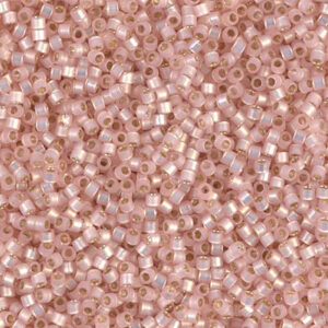 624 miyuki delica 11/0 silver lined light pink alabaster