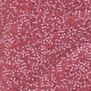 625 miyuki delica 11/0 silver lined pink alabaster
