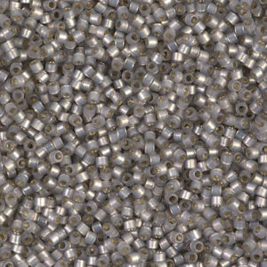 630 miyuki delica 11/0 silver lined light taupe alabaster