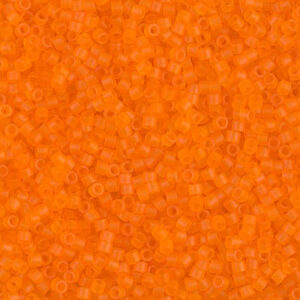 744 miyuki delica 11/0 matte transparent orange