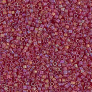 867 miyuki delica 11/0 matte transparent dark cranberry AB