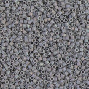 882 miyuki delica 11/0 matte opaque light grey AB
