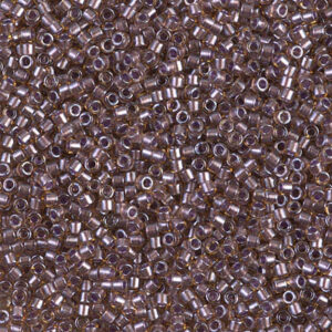 912 miyuki delica 11/0 sparkling light amethyst lined topaz