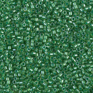 916 miyuki delica 11/0 sparkling light green lined chartreuse