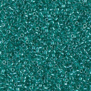 918 miyuki delica 11/0 sparkling teal lined crystal