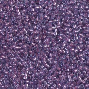 922 miyuki delica 11/0 sparkling rose lined aqua