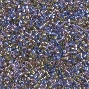 986 miyuki delica 11/0 lined purple-bronze mix