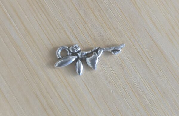 bedel elfje zilver 20 mm x 9 mm