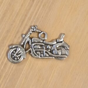 bedel moterfiets tibetaans zilver 15 mm x 25 mm