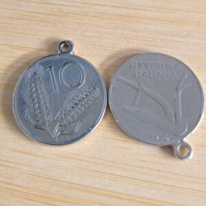 bedel munt republica italia zilver 22 mm