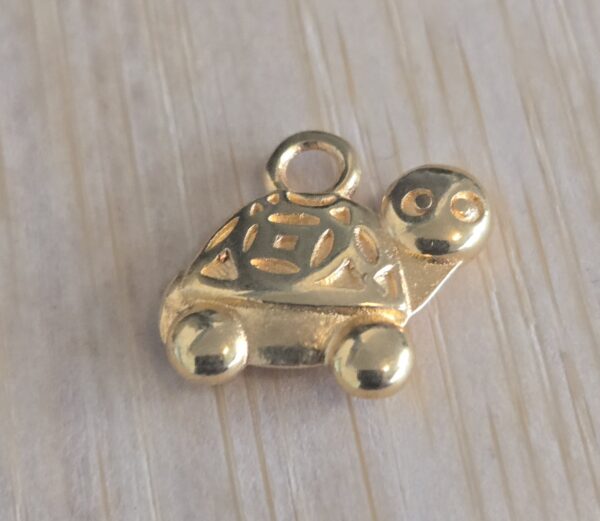 bedel DQ schildpad goud 13 mm x 12 mm