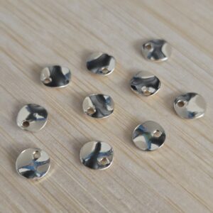 bedel puntsteen gold plated 6 mm x 3 mm