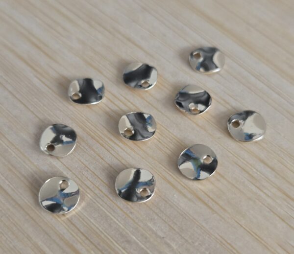 bedel muntje ongelijk goud 6 mm 10 stuks