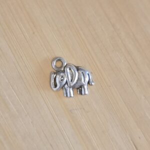 bedel olifant zilver 12 mm x 11 mm