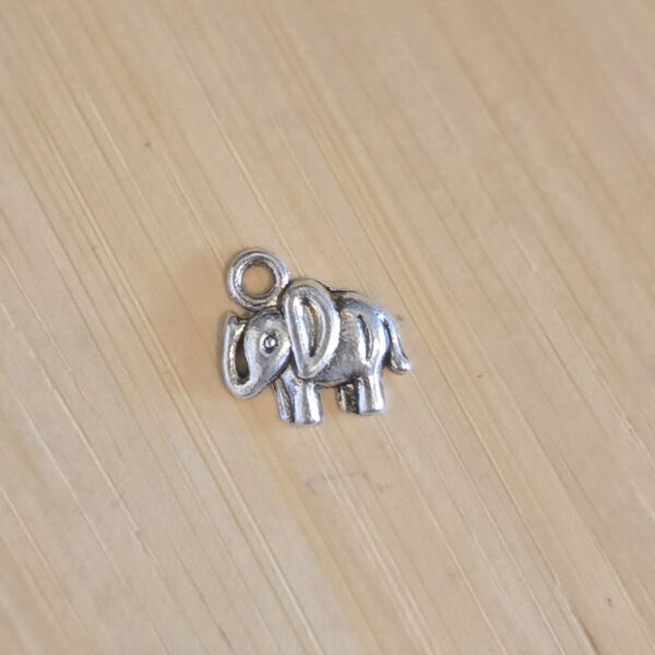 bedel olifant zilver 12 mm x 11 mm