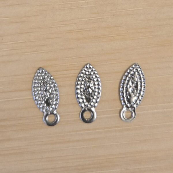 bedel druppel zilver 15 mm x 6 mm 3 stuks