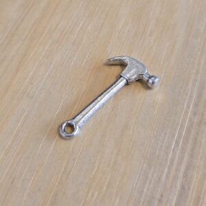 bedel zilver hamer 24 mm x 12 mm