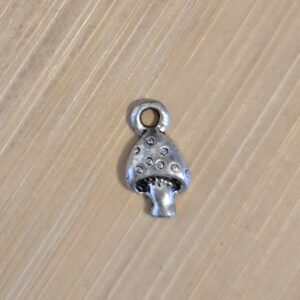 bedel tibetaans zilver paddestoel 10 mm x 7 mm