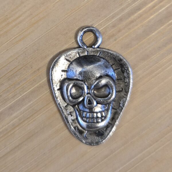bedel zilver skull 21 mm x 18 mm