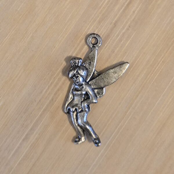 bedel oud zilver tinkerbell 38 mm x 19 mm