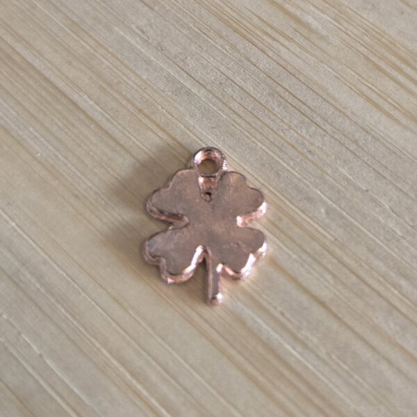 bedel rose goud DQ klavertje 4 18 mm