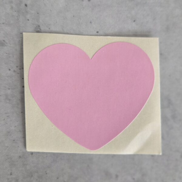sticker hart  roze 5 cm 10 stuks