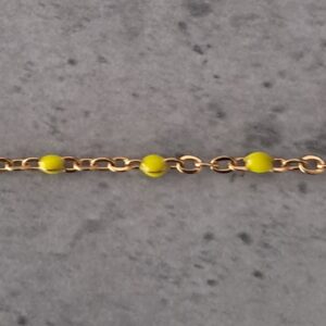 jasseron 1 mm goud/geel 10 cm