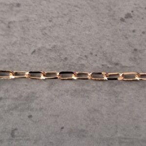 paperclip jasseron 5 mm x 3 mm rose goud 10 cm