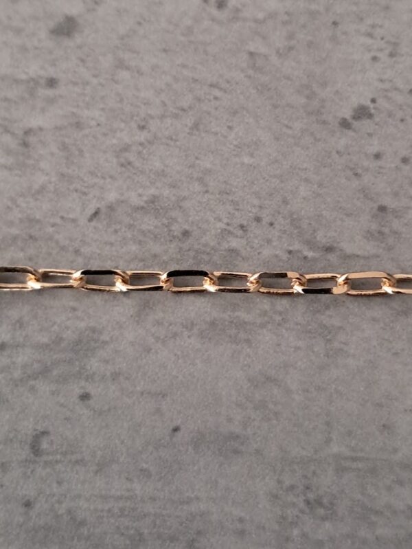 paperclip jasseron 5 mm x 3 mm rose goud 10 cm