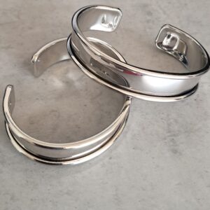 DQ basis armband metaal zilver 67 mm x 15 mm
