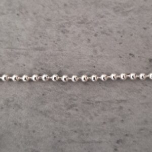 ballchain 2 mm zilver 10 cm