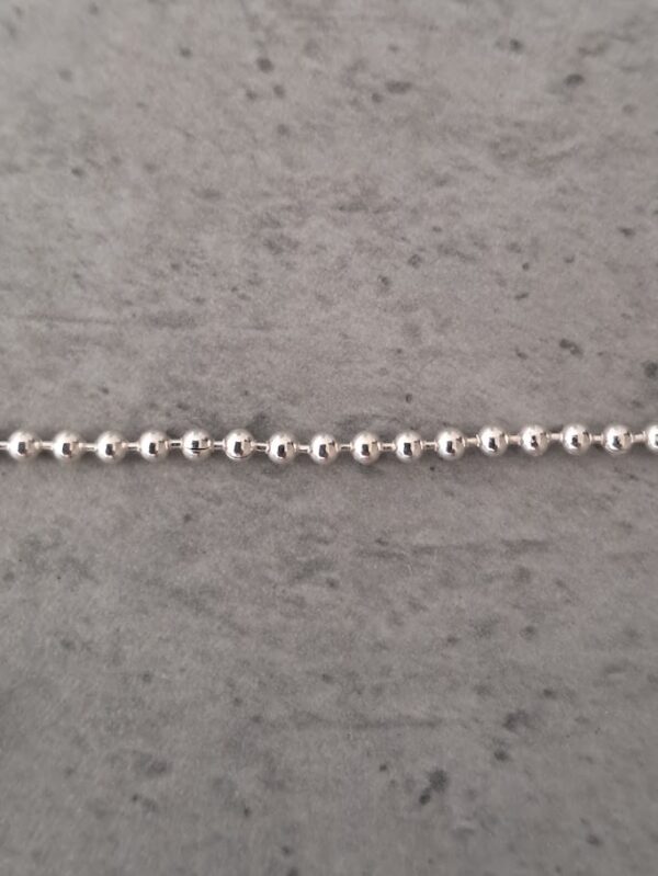 ballchain 2 mm zilver 10 cm