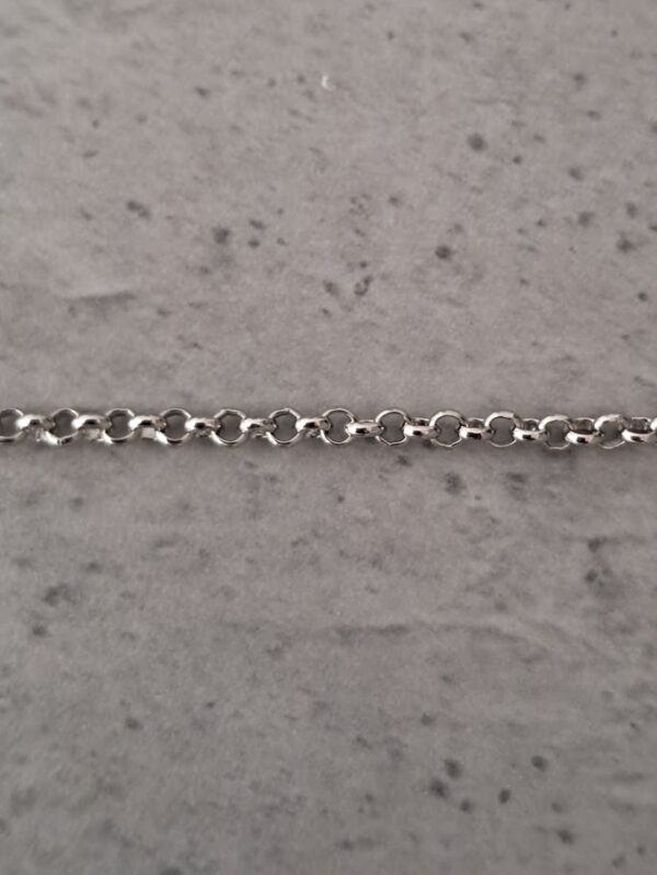 jasseron rond 2 mm antiek zilver 10 cm