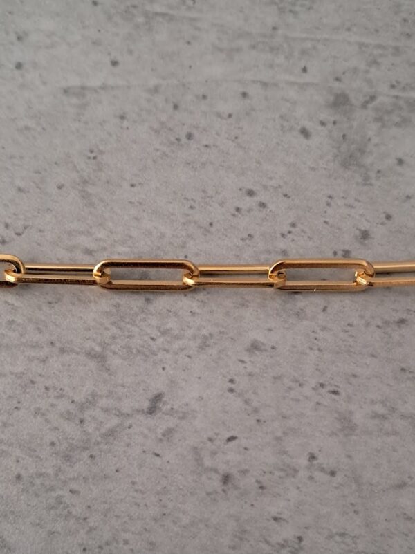 jasseron paperclip 12 mm x 5 mm goud 10 cm