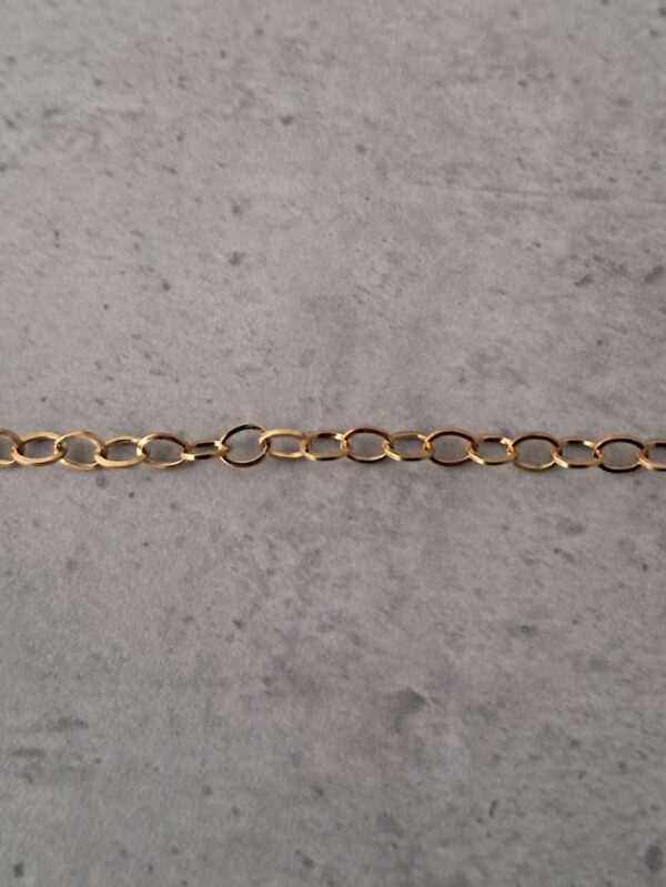 jasseron ankerketting 3.5 mm goud 10 cm