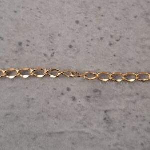 jasseron 4.5 mm x 2.8 mm goud 10 cm