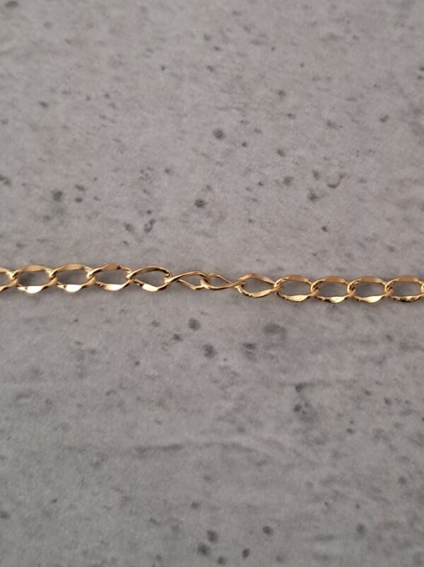 jasseron 4.5 mm x 2.8 mm goud 10 cm